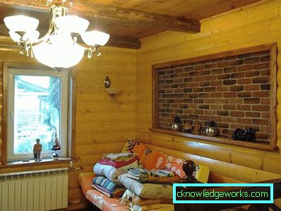 Block house za notranjo opremo: značilnosti materiala in delo z njim Block house za notranjo opremo: značilnosti materiala in delo z njim