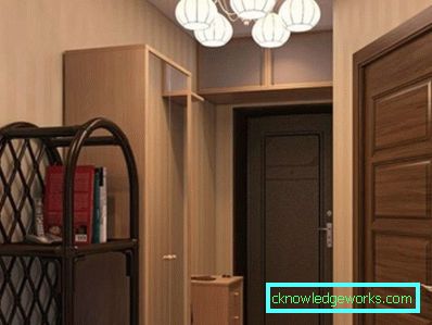 Oblikujte hodnik v enosobnem apartmaju - fotografija