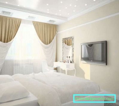 Možnosti za spalnico design 4 s 4 metrov s fotografijo