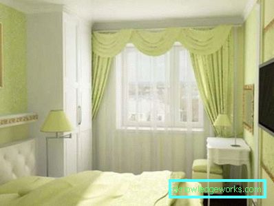Možnosti oblikovanja za spalnice 4 s 4 metri s fotografijo